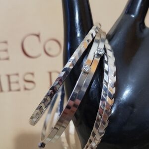 Elegant Silver Bracelet Set